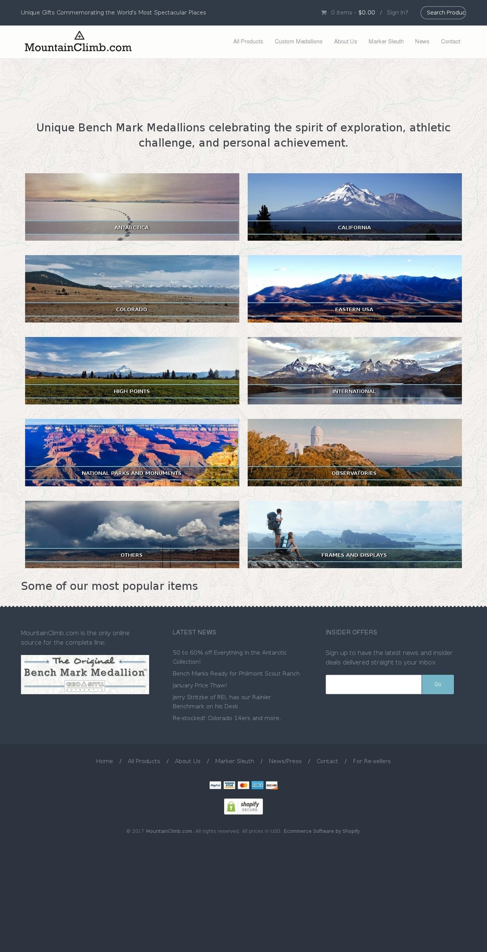 usgsmarker.com shopify website screenshot