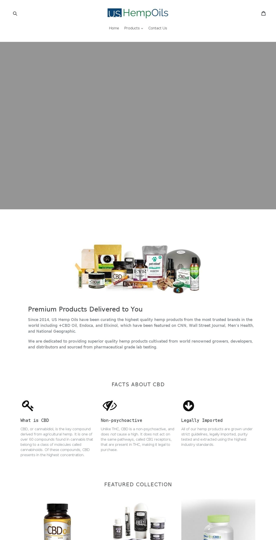ushempoils.com shopify website screenshot