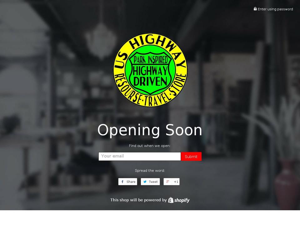 ushighwaystore.com shopify website screenshot