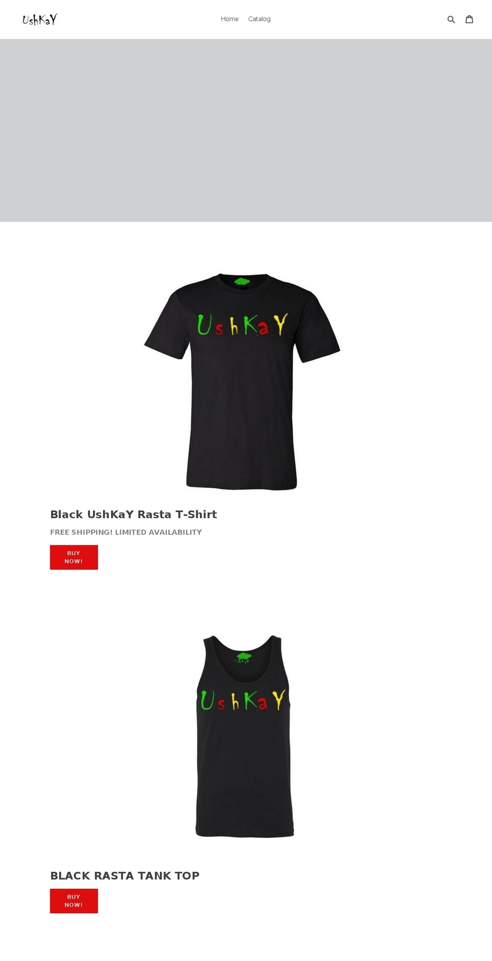 ushkay.com shopify website screenshot