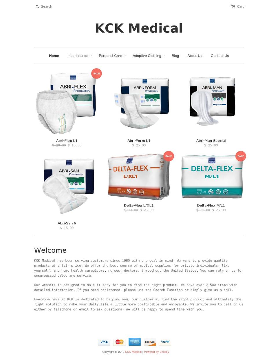 ushomecare.com — Shopify storefront screenshot