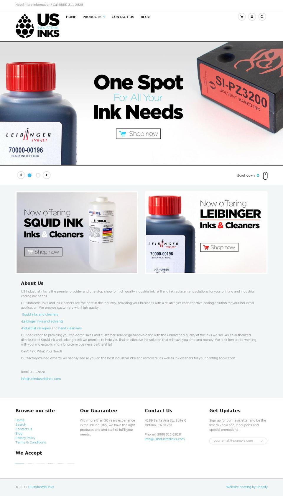 usindustrialinks.com shopify website screenshot