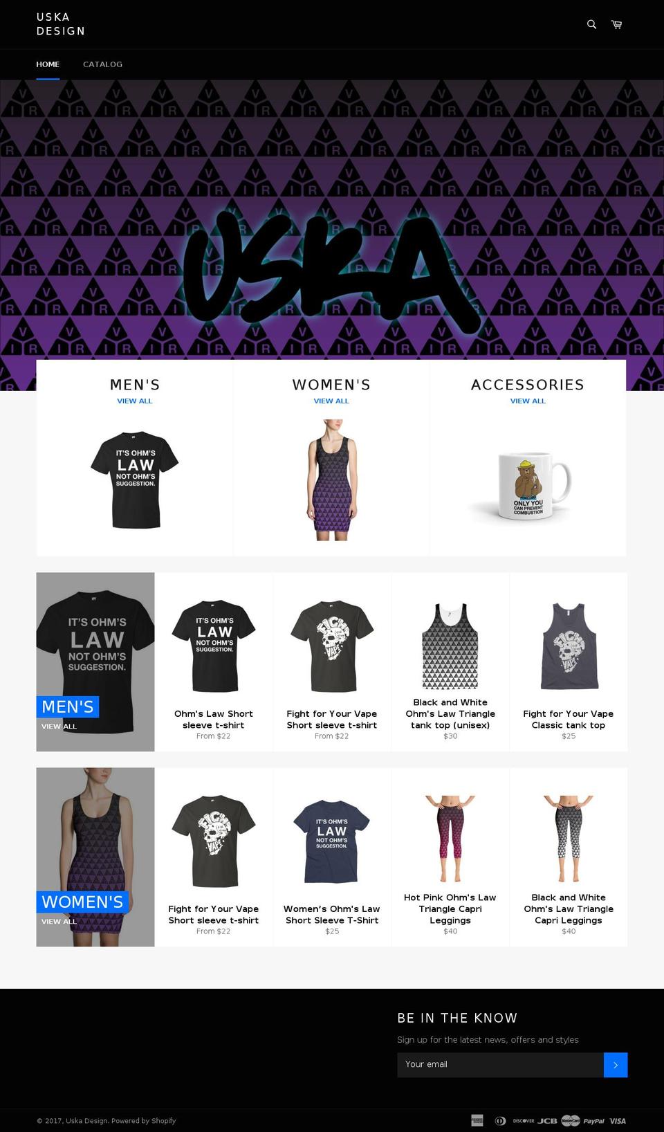 uskadesign.com shopify website screenshot