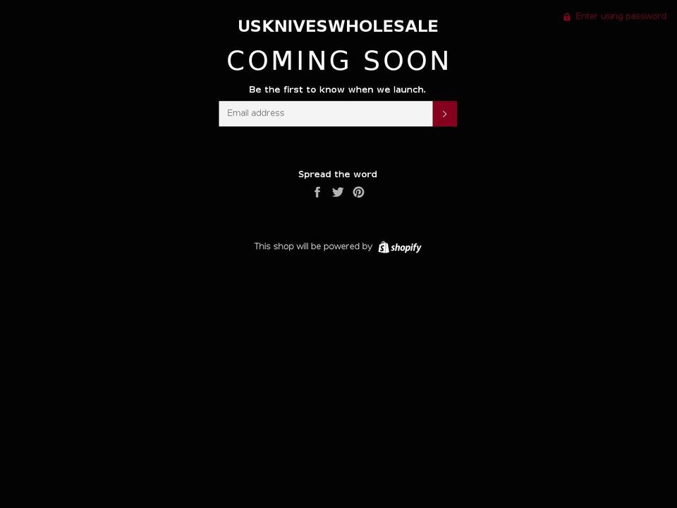 uskniveswholesale.com — Shopify storefront screenshot
