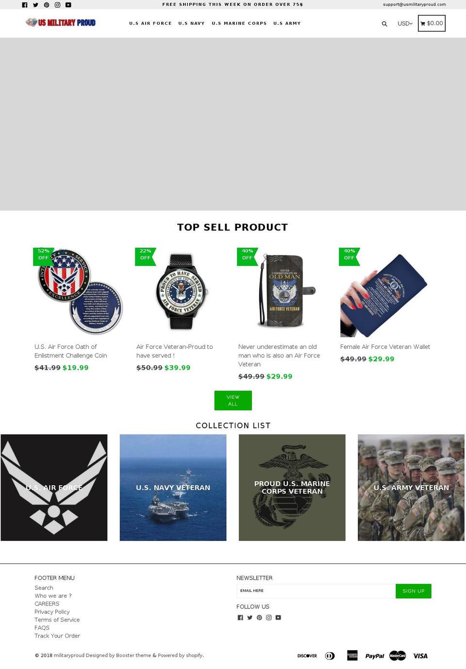 shopify-booster-theme-v2 Shopify theme site example usmilitaryproud.com