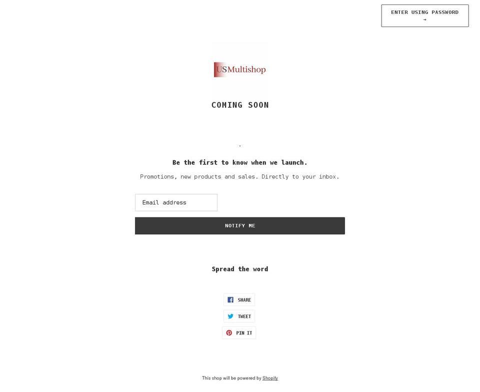 usmultishop.com shopify website screenshot