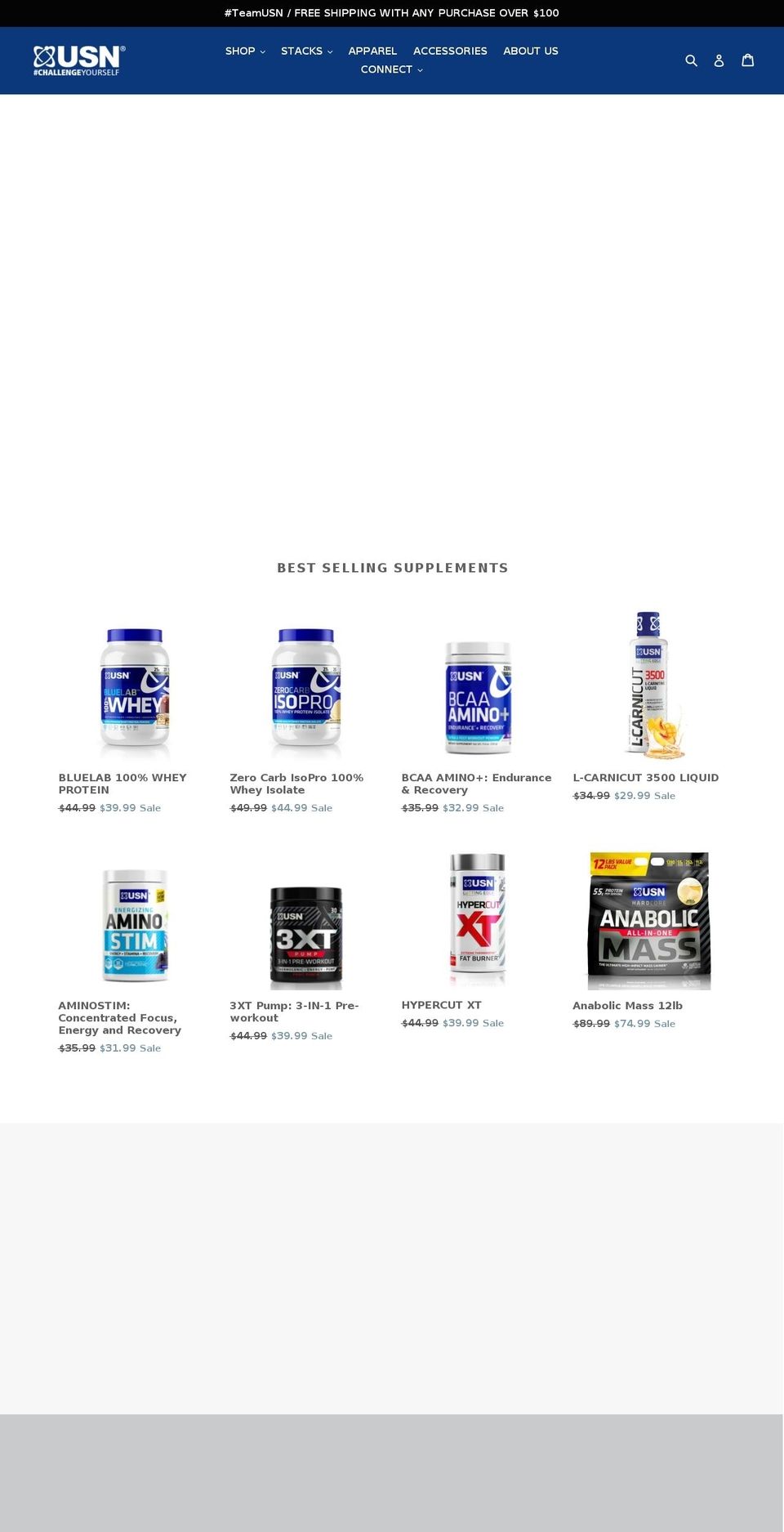 usnfit.com shopify website screenshot