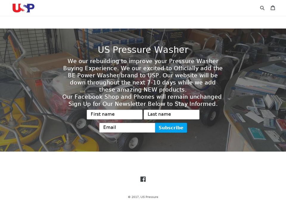 uspressure.com shopify website screenshot