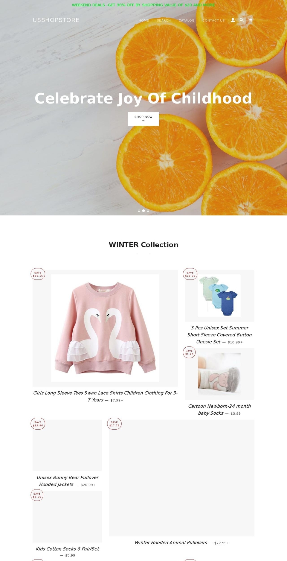 usshopstore.com — Shopify storefront screenshot
