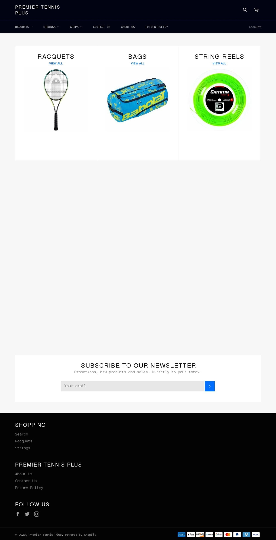 ustennisdeals.com — Shopify storefront screenshot