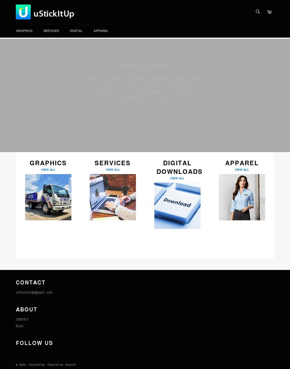 ustickitup.com shopify website screenshot
