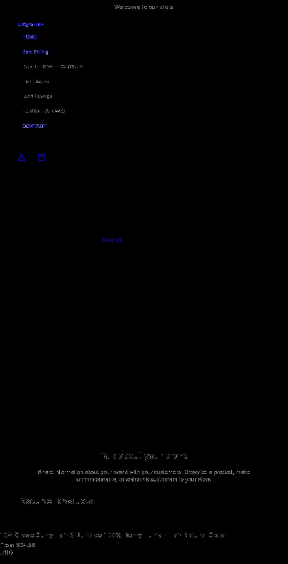 ustylehair.com shopify website screenshot