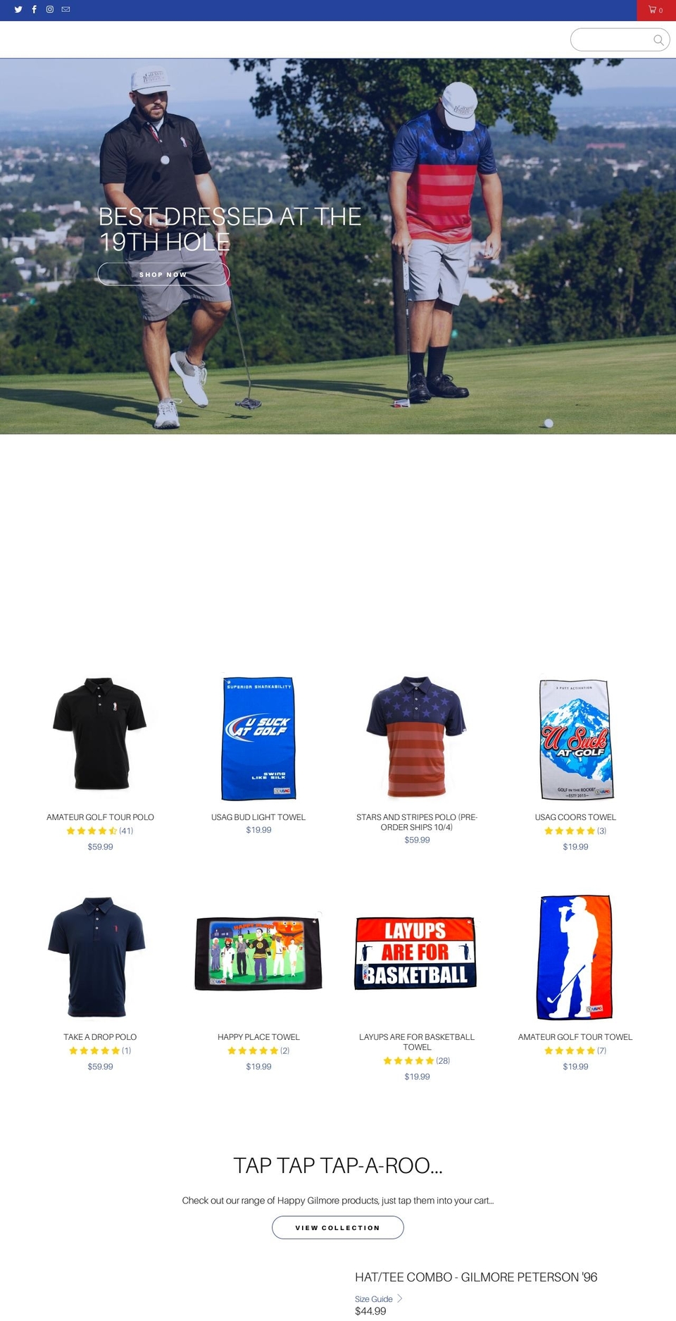 Turbo - Blend Commerce V0.3 Shopify theme site example usuckatgolfing.com