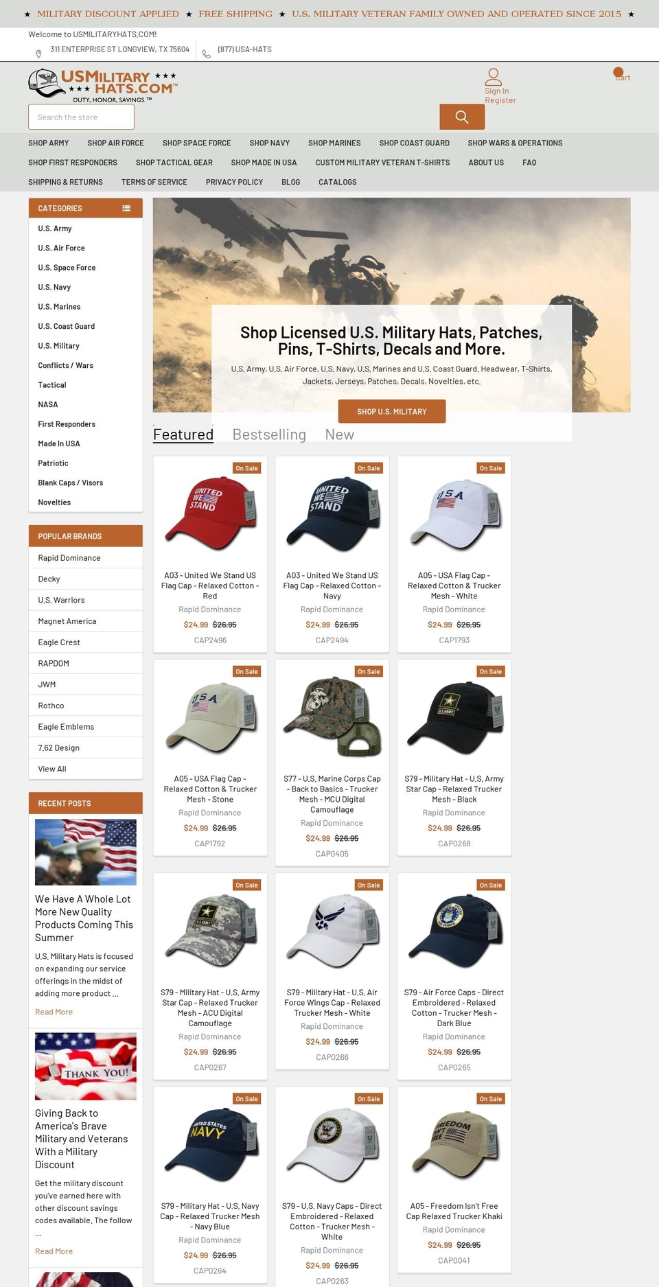 slingly-theme-v1-0 Shopify theme site example usveteranshop.com