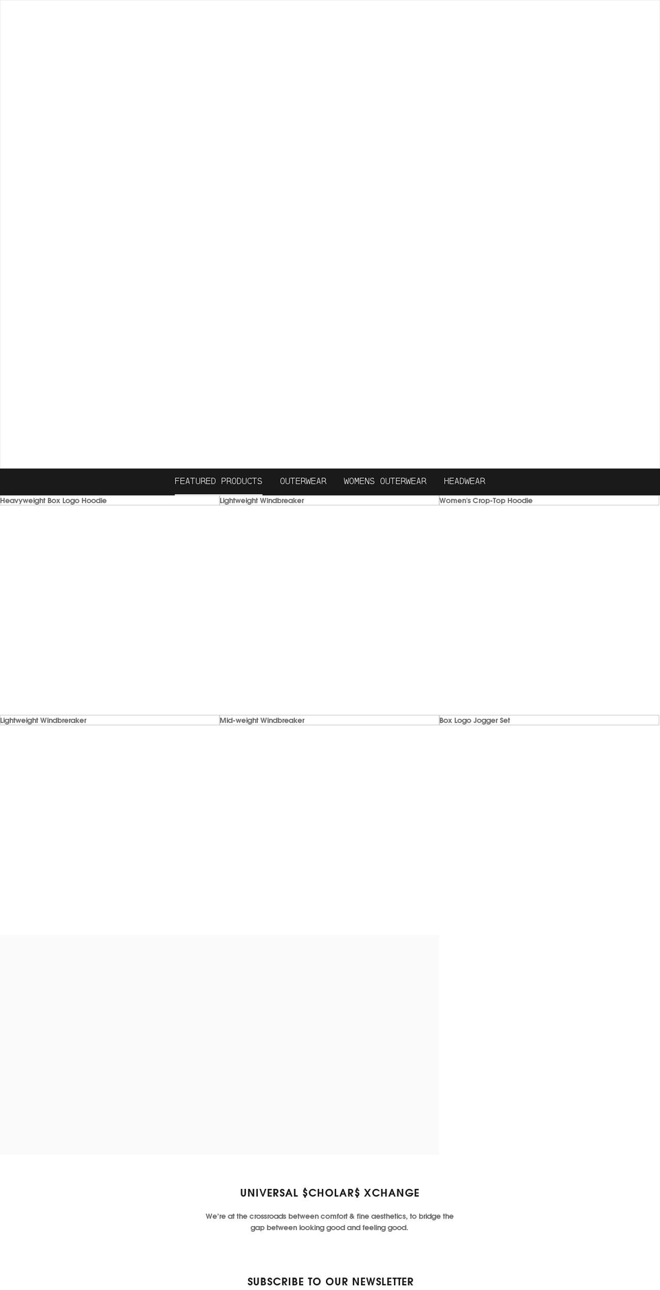 usxclothing.com shopify website screenshot