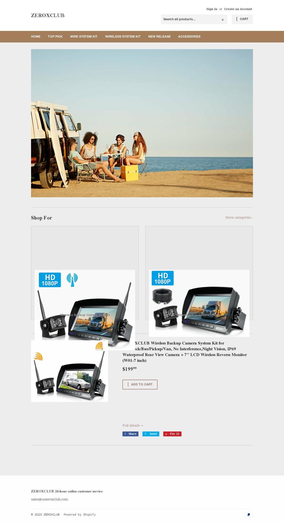 uszeroxclub.com shopify website screenshot