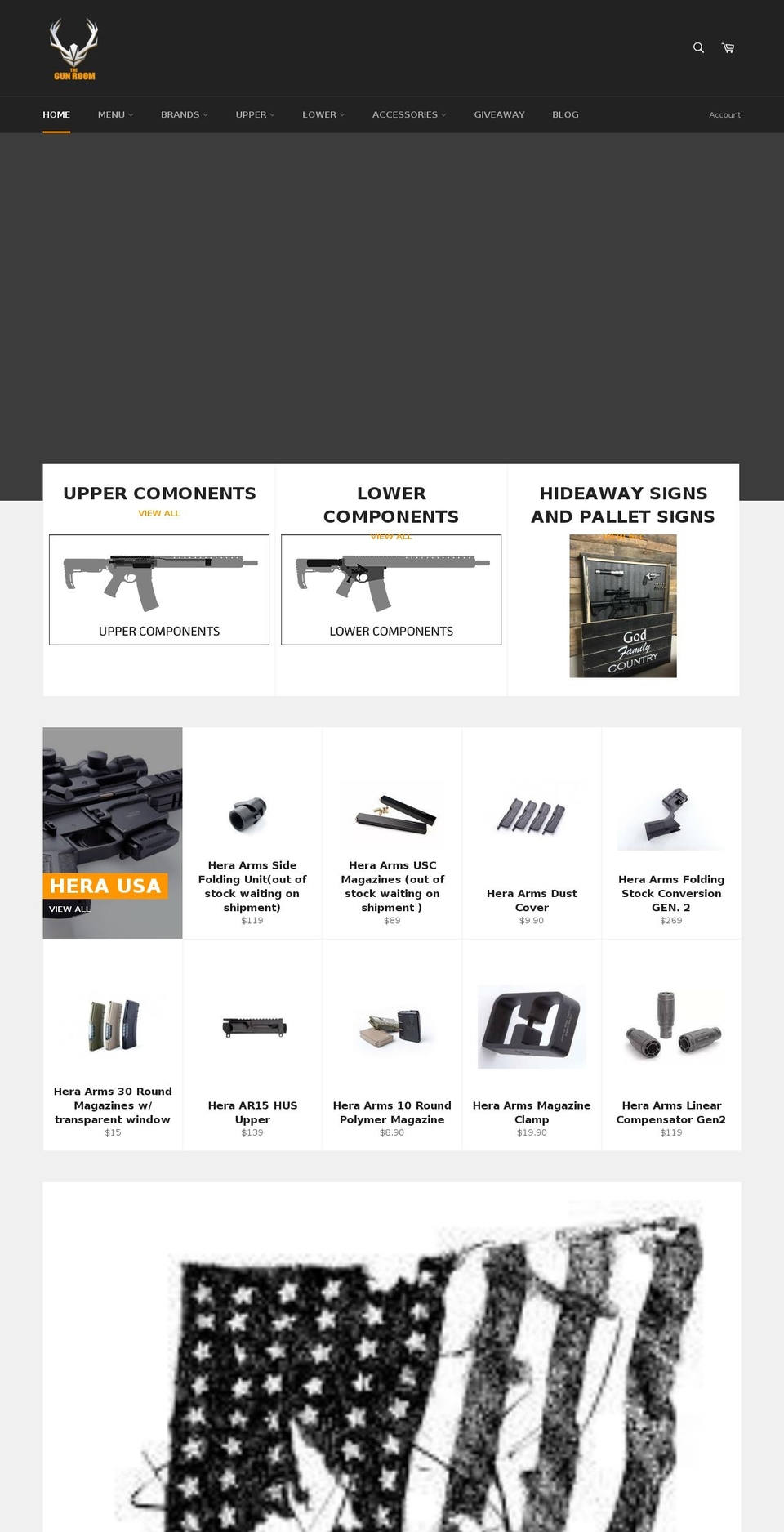 utahgunroom.com — Shopify storefront screenshot
