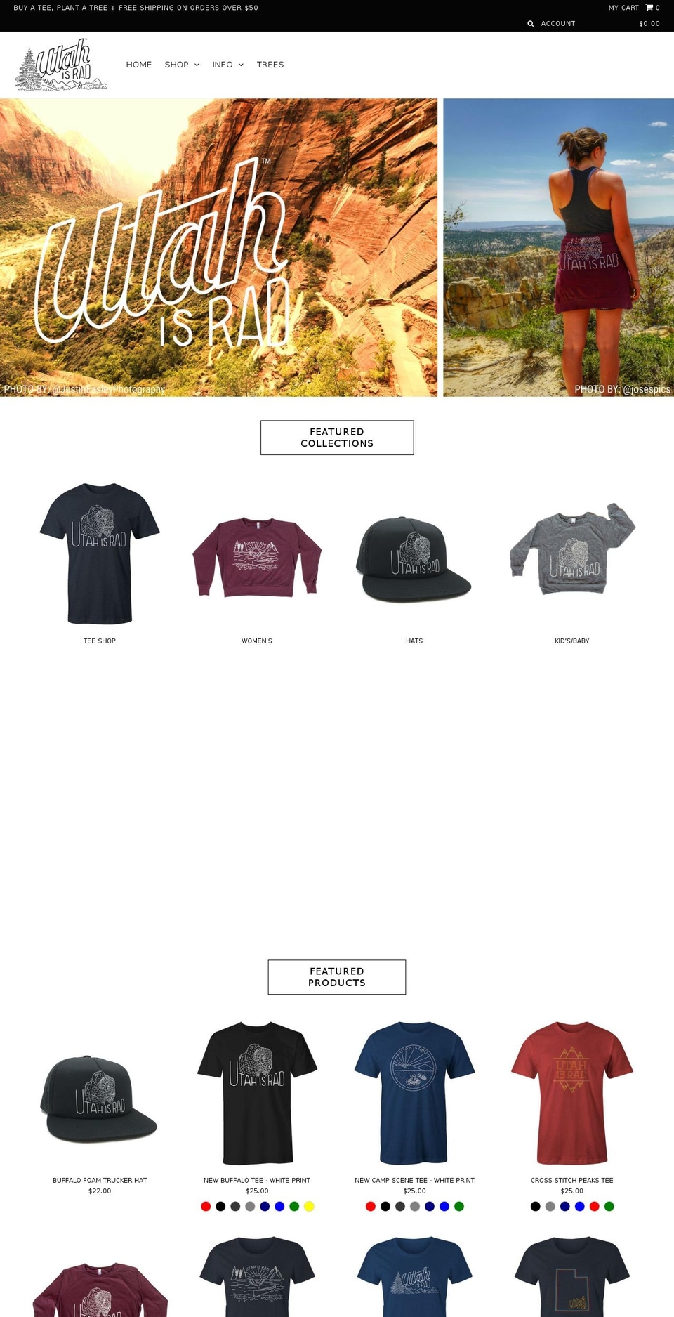 utahisrad.com shopify website screenshot
