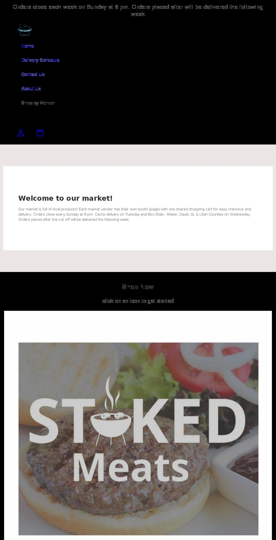 utahlocavore.com shopify website screenshot