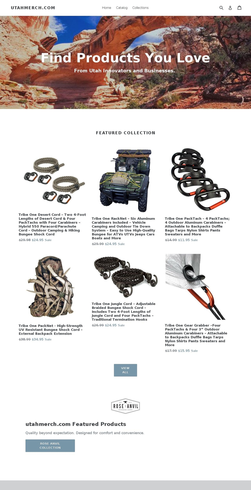 utahmerch.com — Shopify storefront screenshot