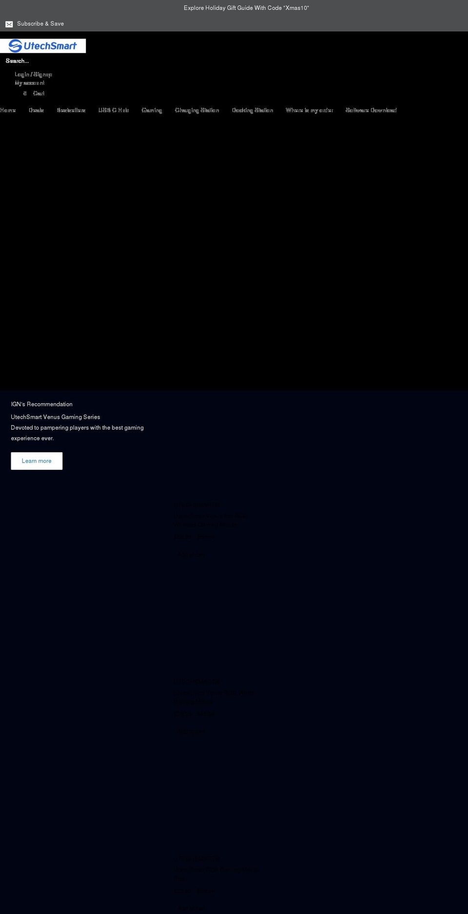 utechsmartus.myshopify.com shopify website screenshot