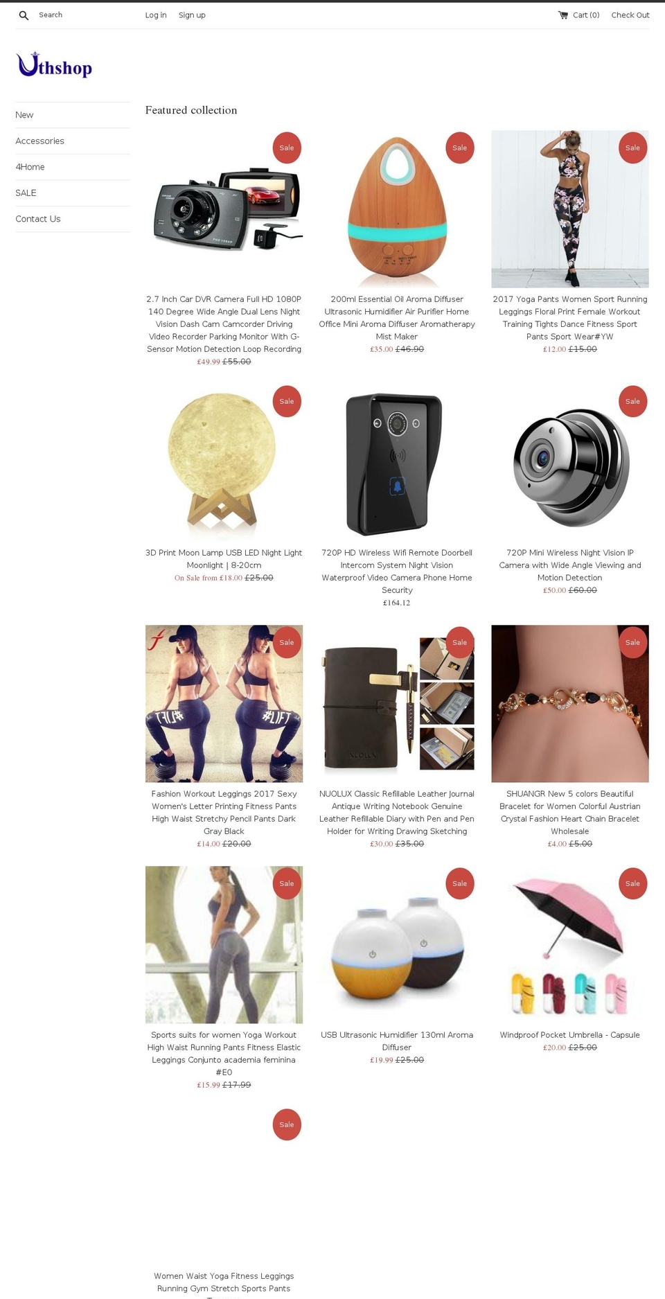 uthshop.com — Shopify storefront screenshot