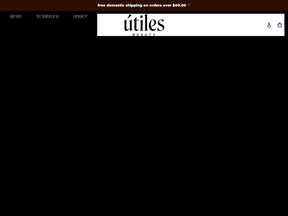 utilesbeauty.com shopify website screenshot