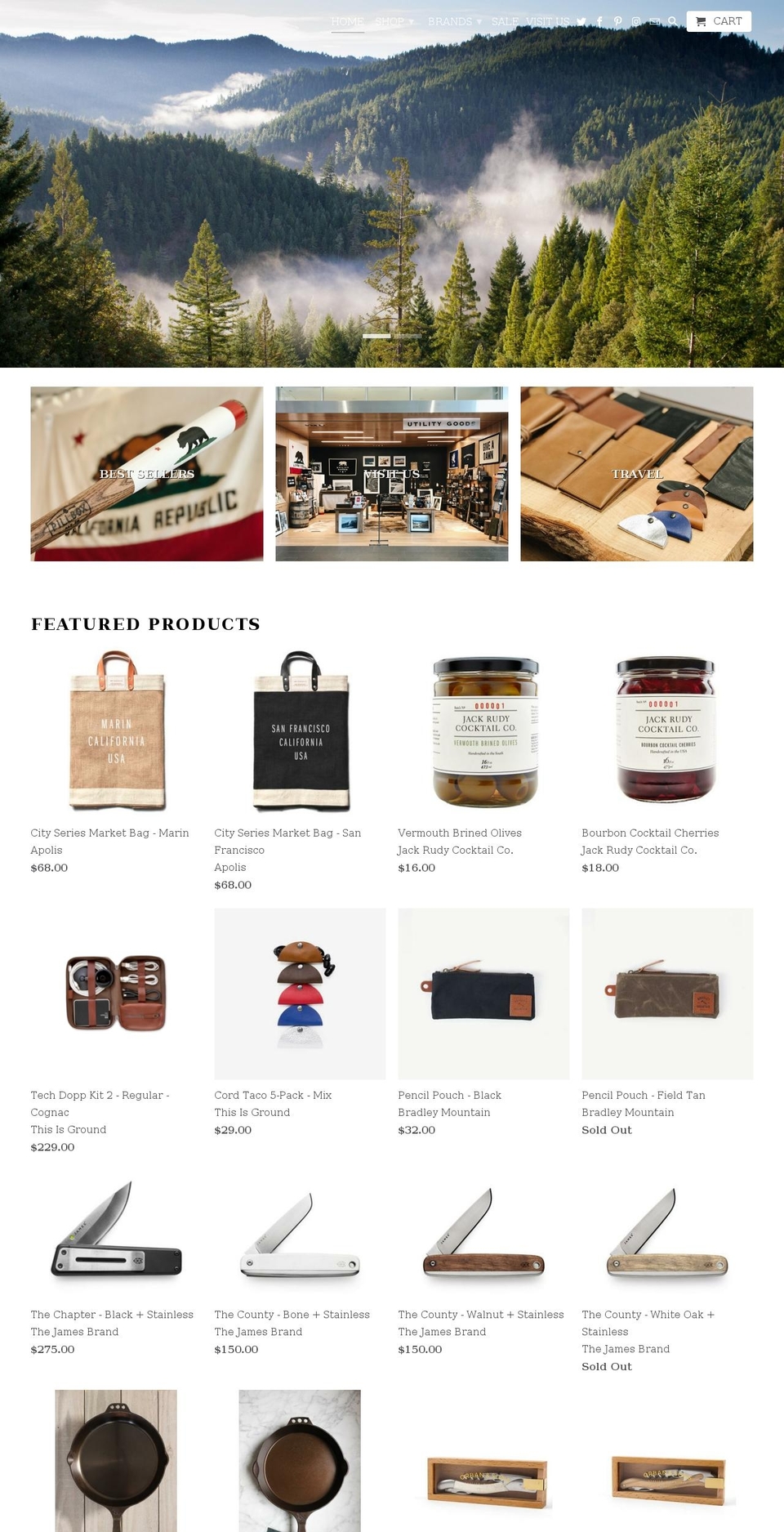 utility-goods.com — Shopify storefront screenshot