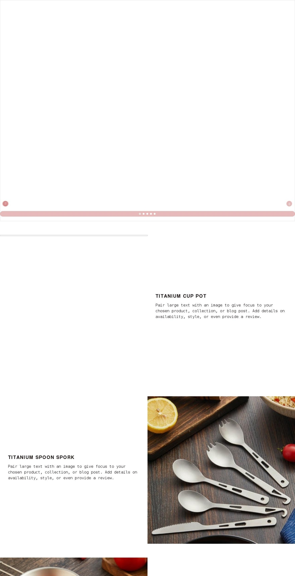 utitanium.com shopify website screenshot