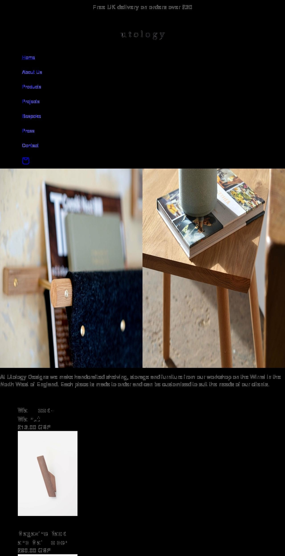 utology.co.uk shopify website screenshot