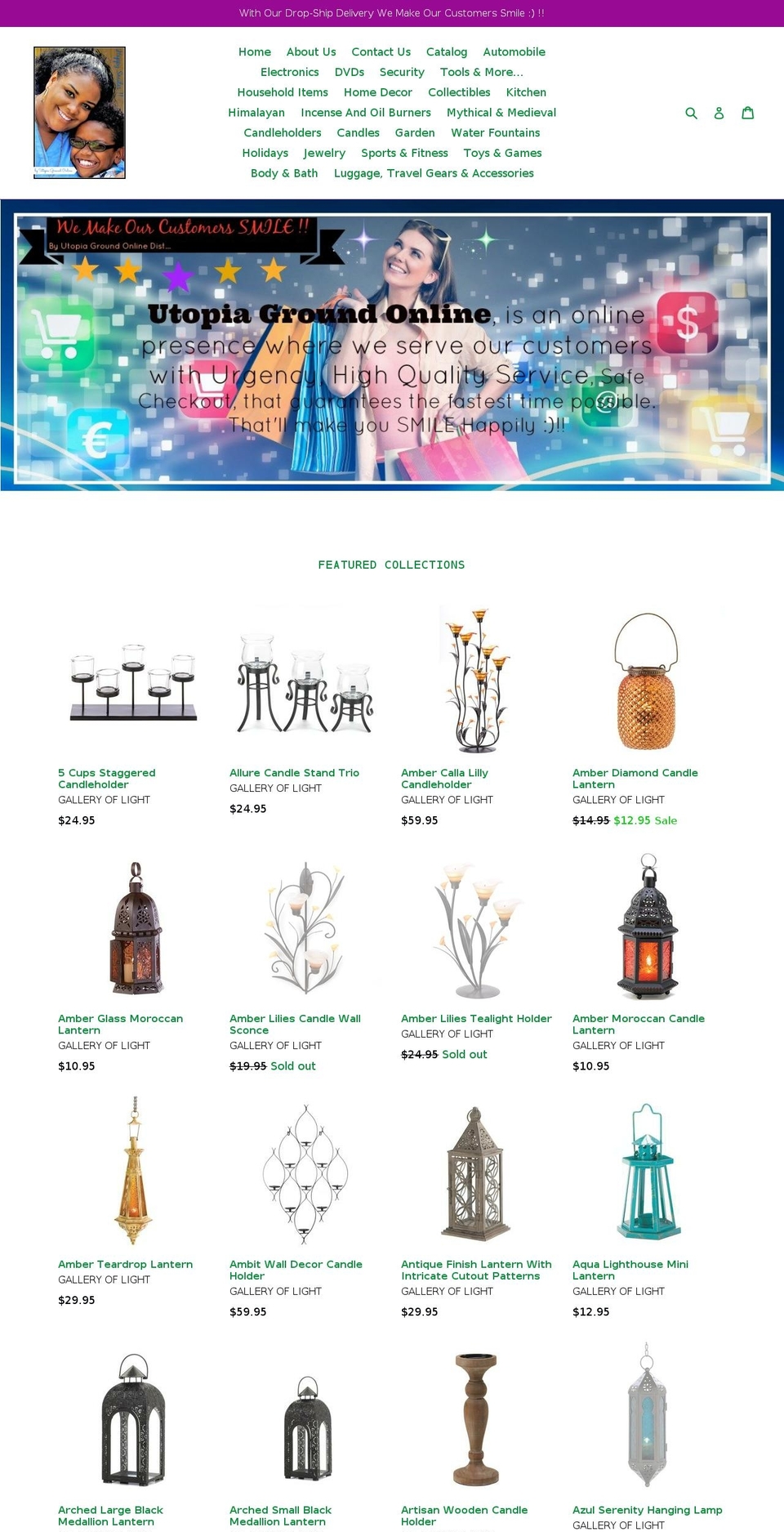 utopiagroundonline.com shopify website screenshot