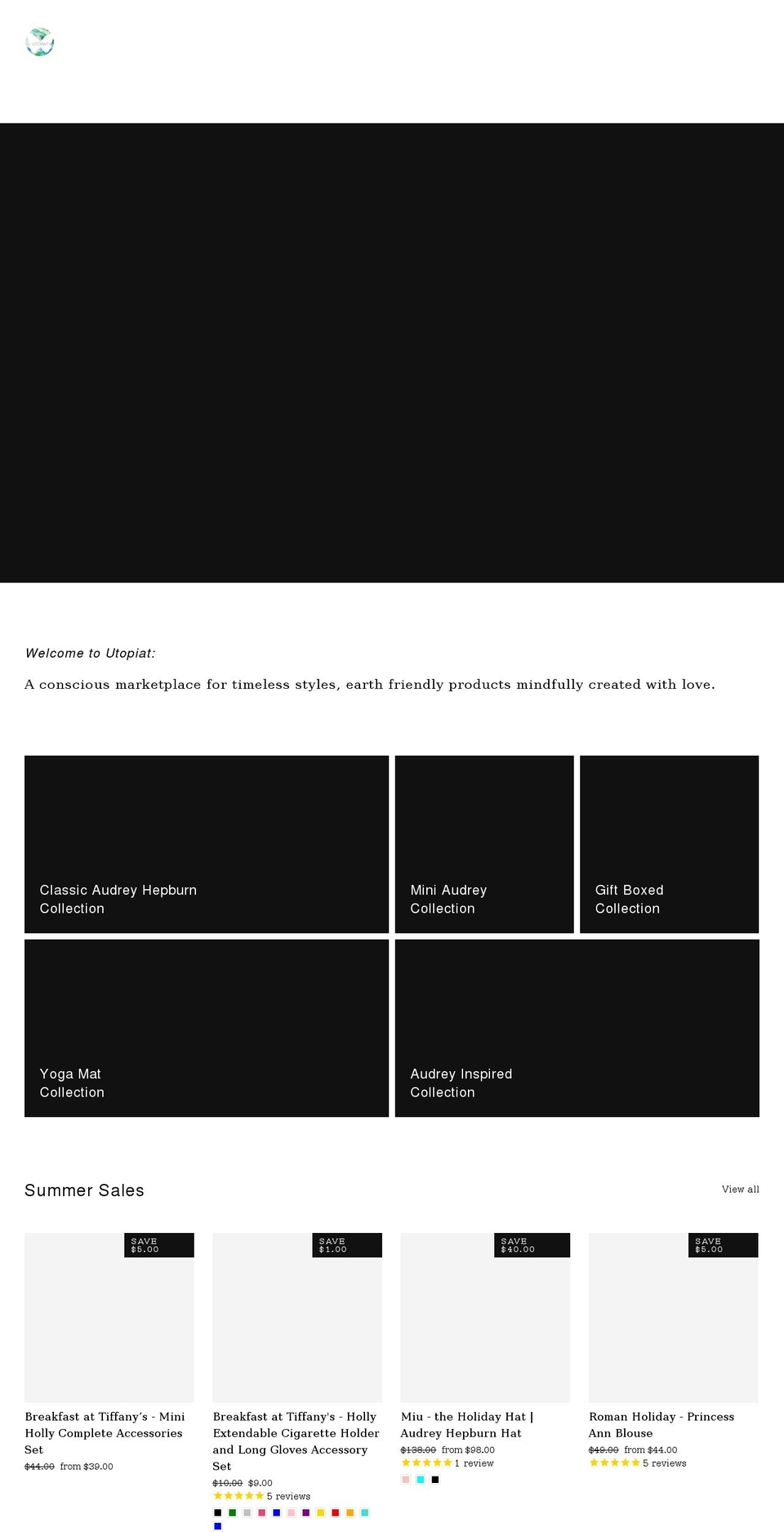 utopiat.com — Shopify storefront screenshot