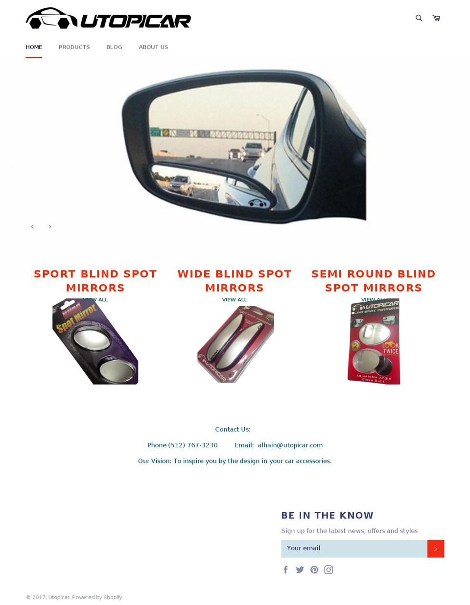 utopicar.com shopify website screenshot