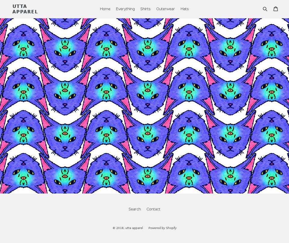 uttaapparel.com — Shopify storefront screenshot