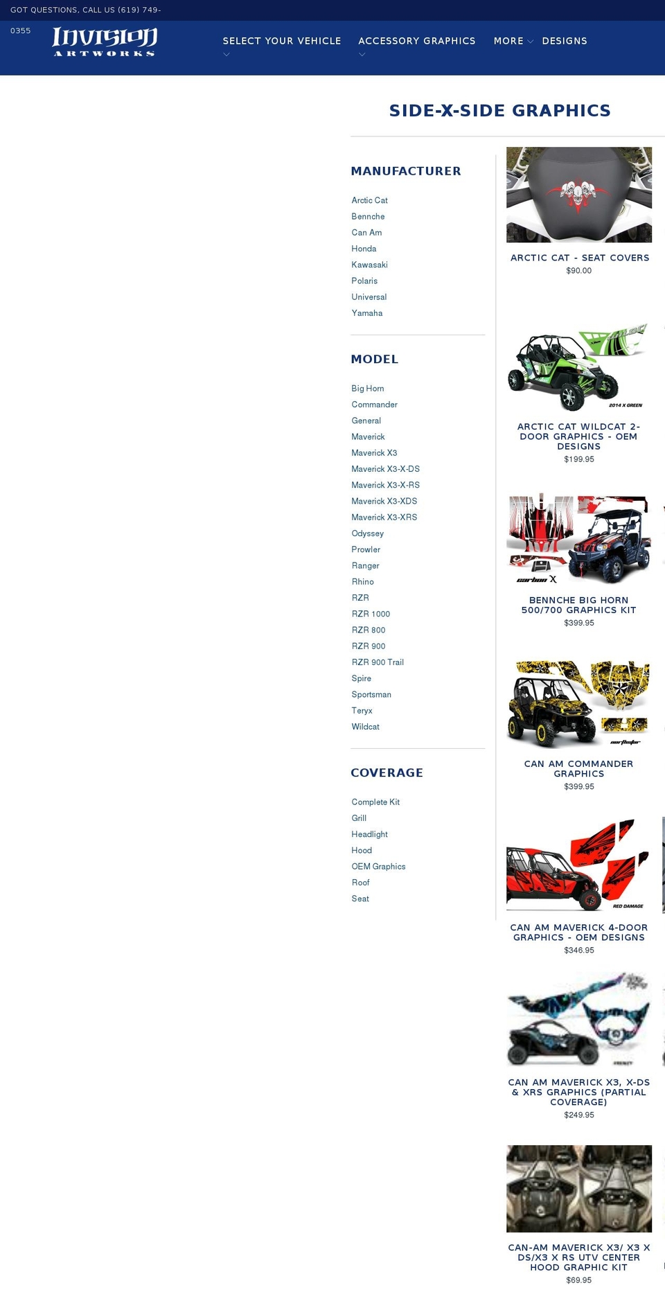 utvgraphics.com — Shopify storefront screenshot