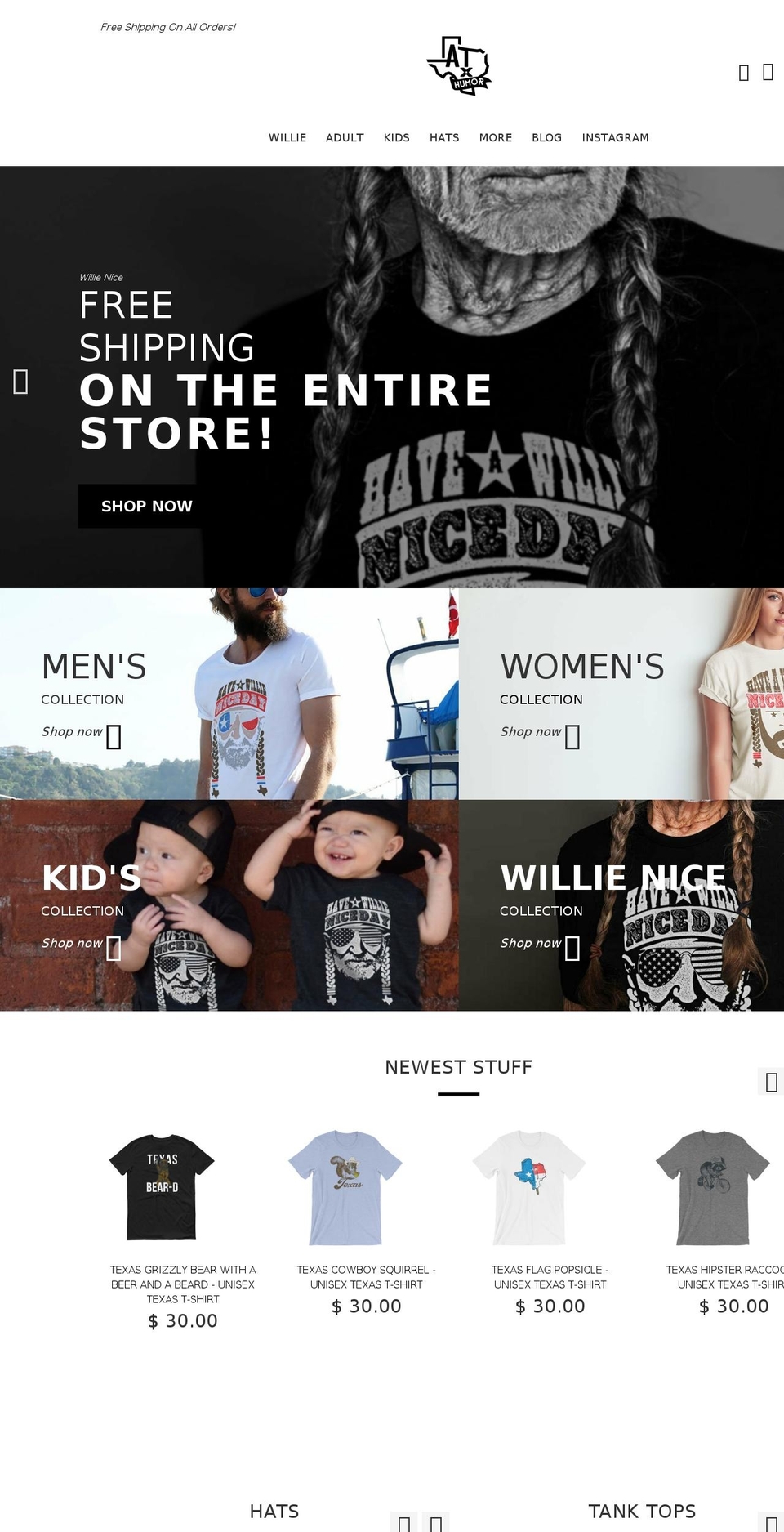 ATX Humor Yourstore Shopify theme site example utwhiskey.com