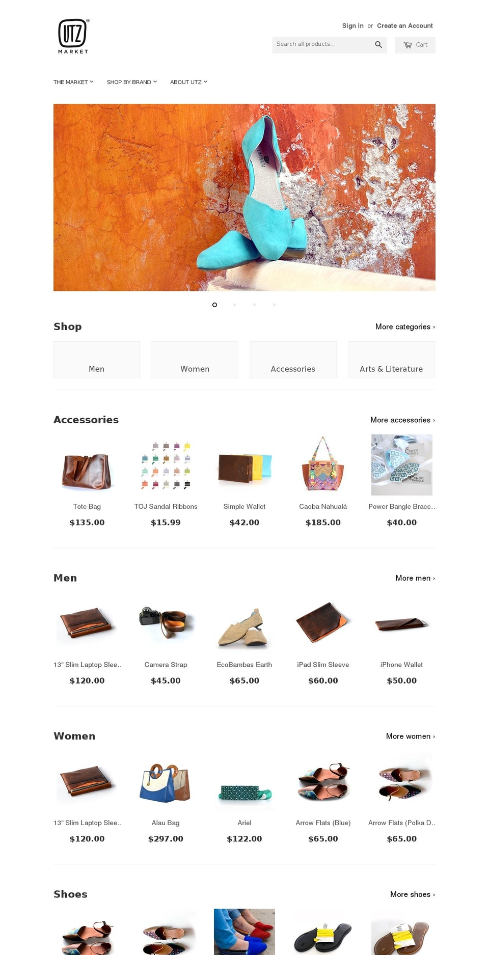 utzmarket.com shopify website screenshot
