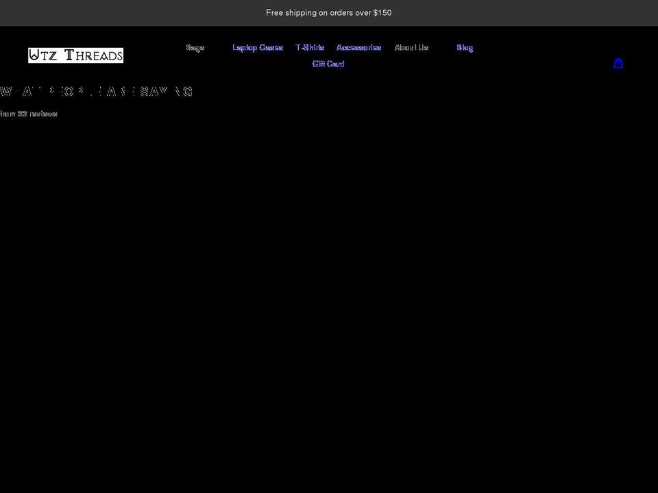 utzthreads.com — Shopify storefront screenshot