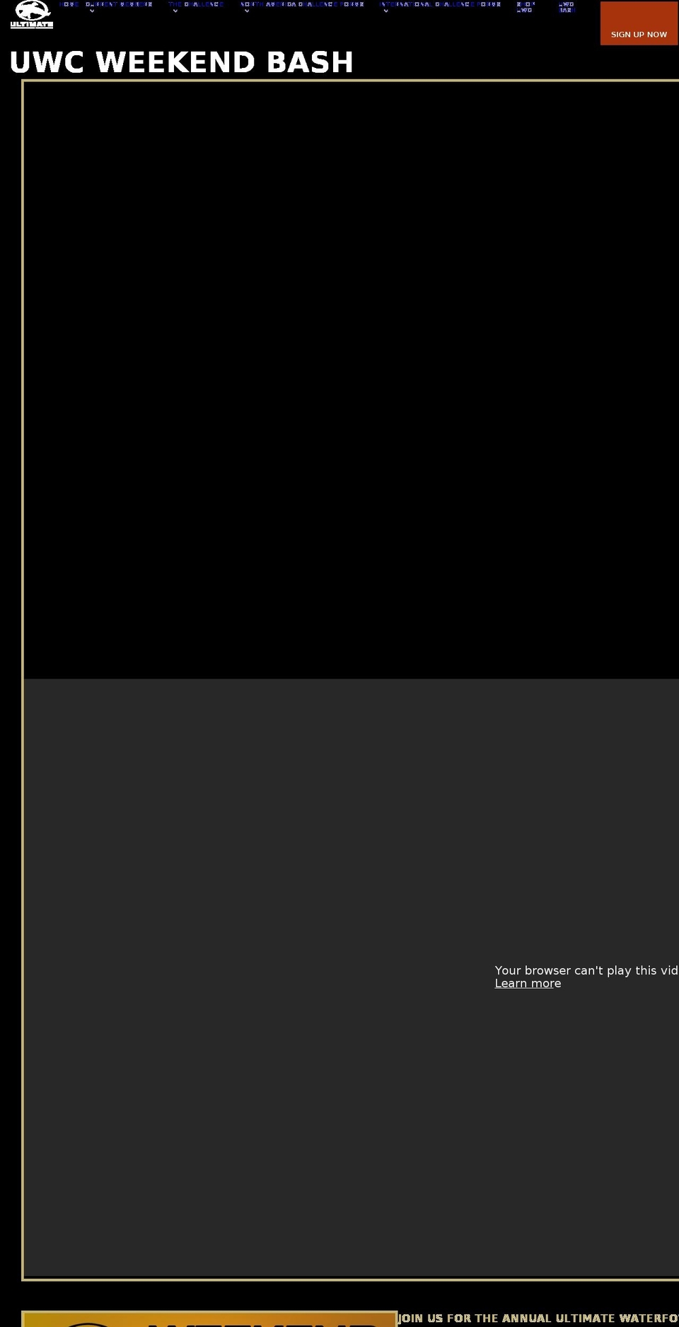 uwcweekendbash.com — Shopify storefront screenshot