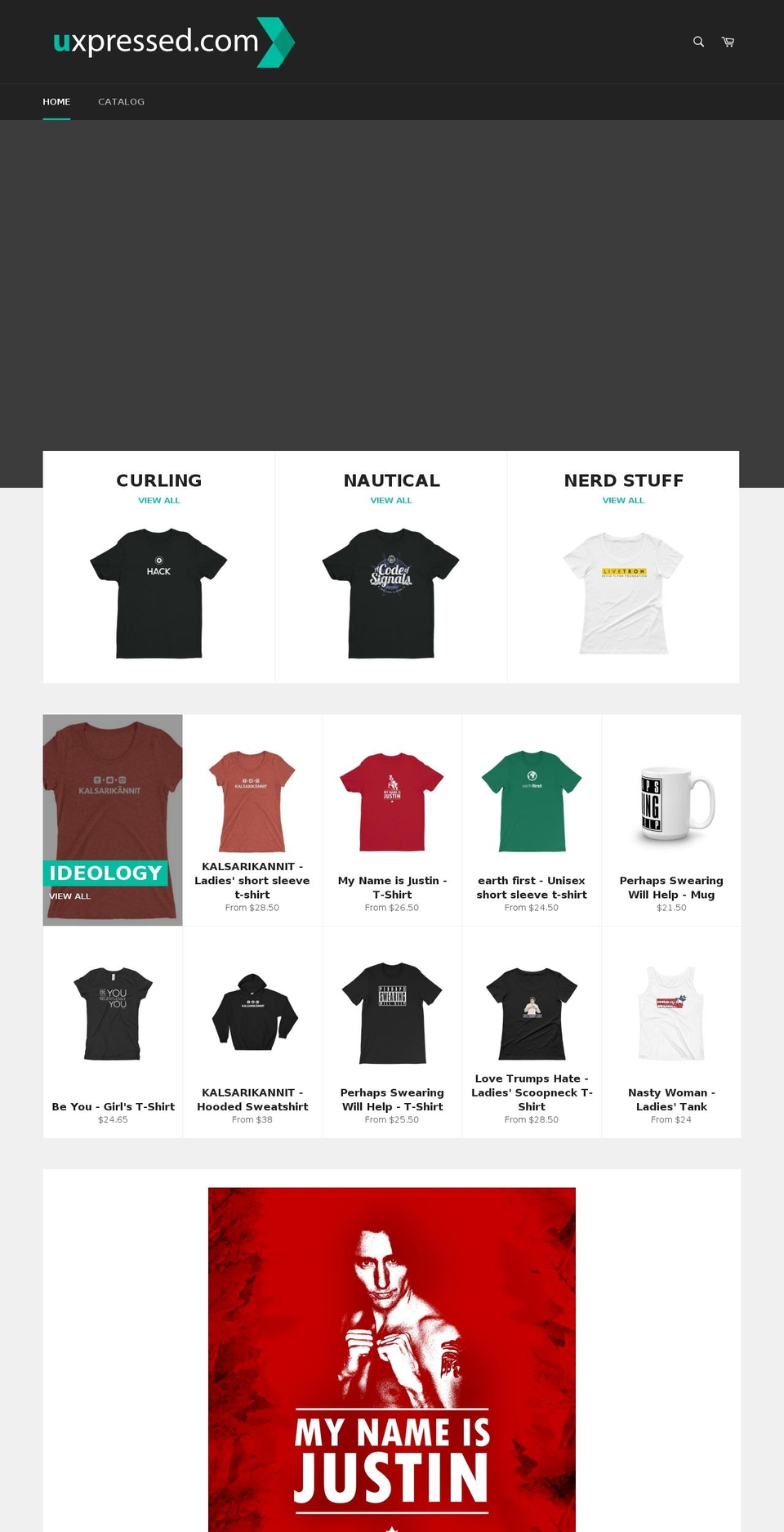 uxpressed.com — Shopify storefront screenshot