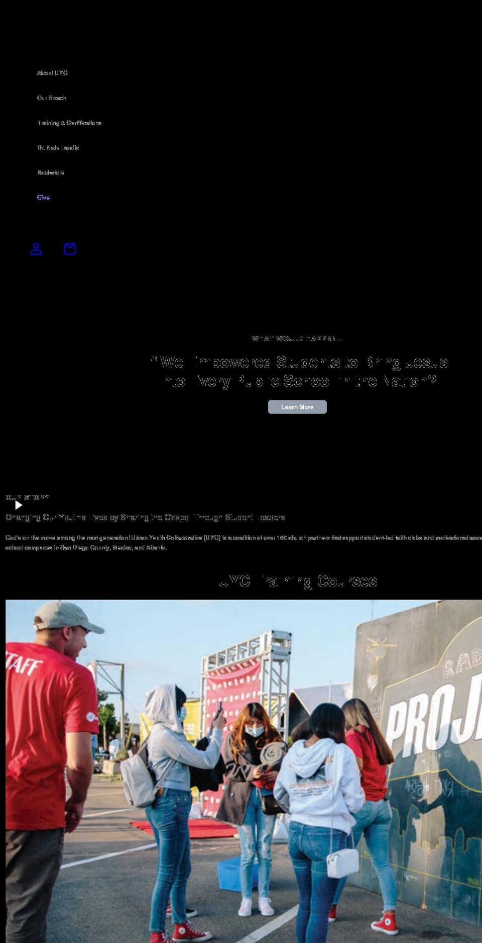 uyc.org shopify website screenshot