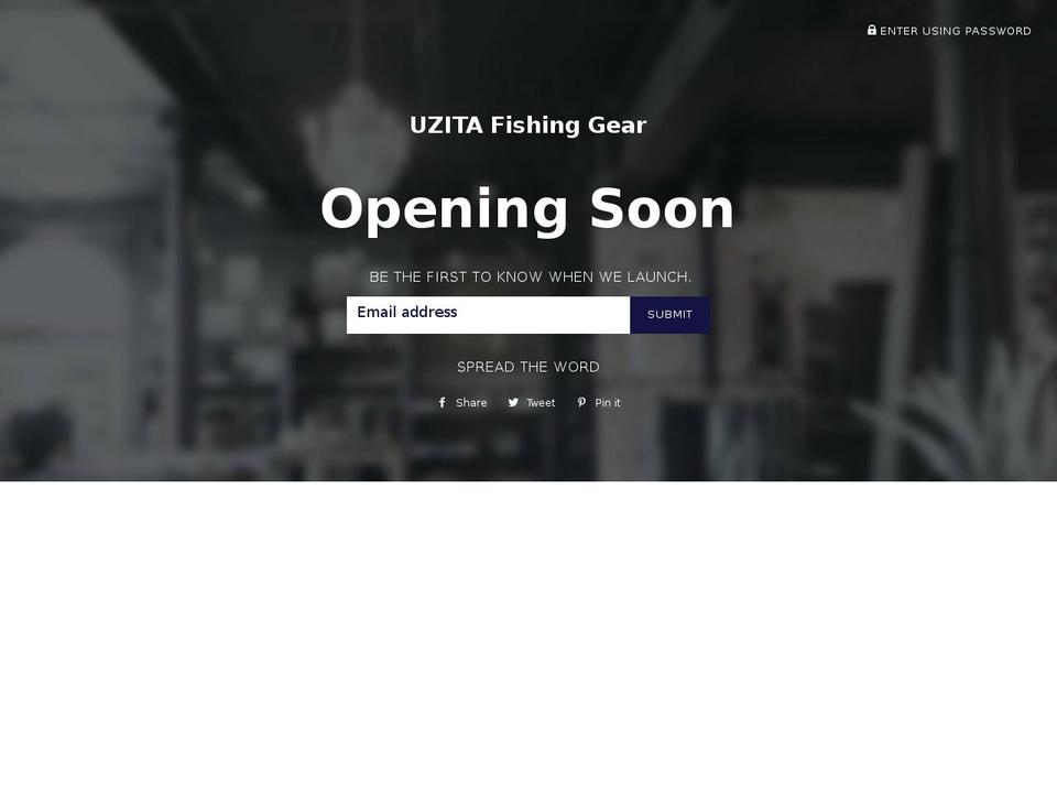 uzitafishing.com — Shopify storefront screenshot