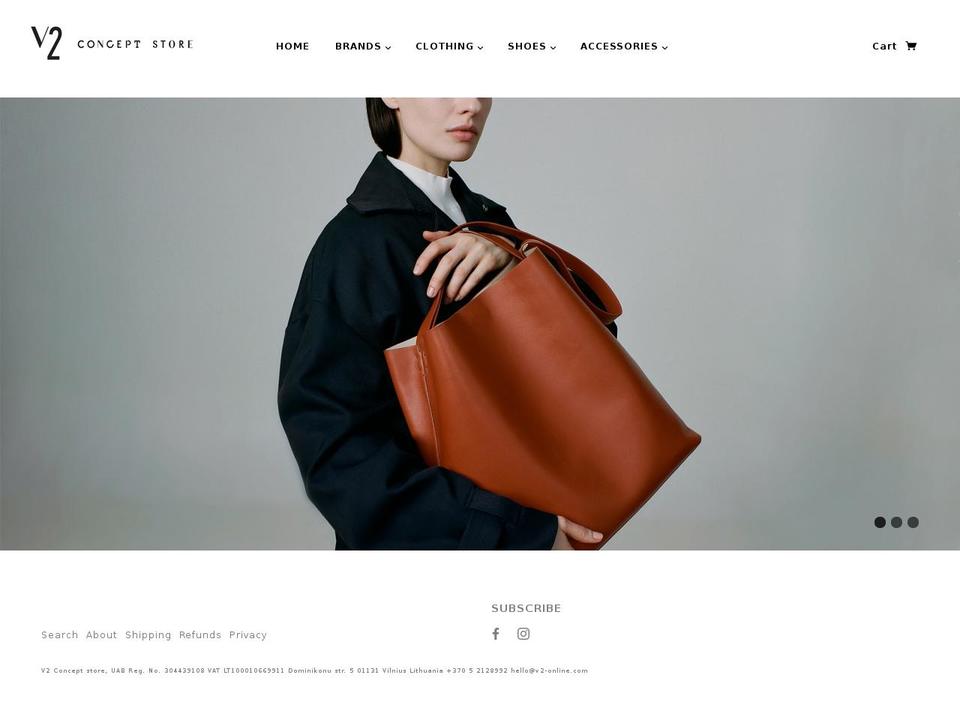 v2-online.com — Shopify storefront screenshot