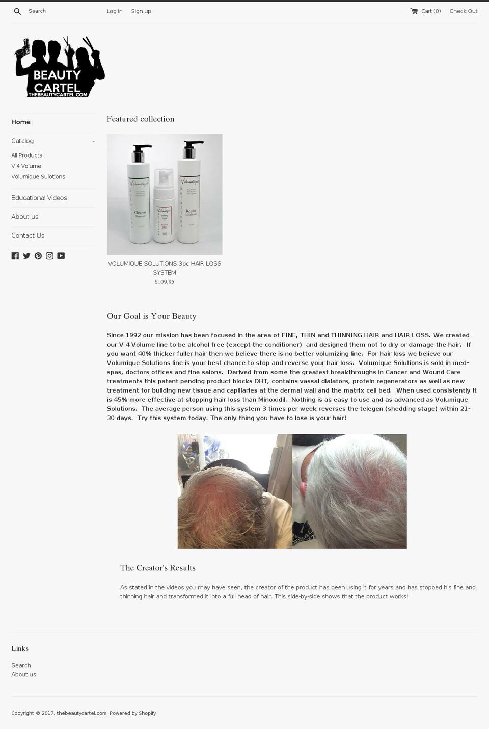 v4volume.com shopify website screenshot