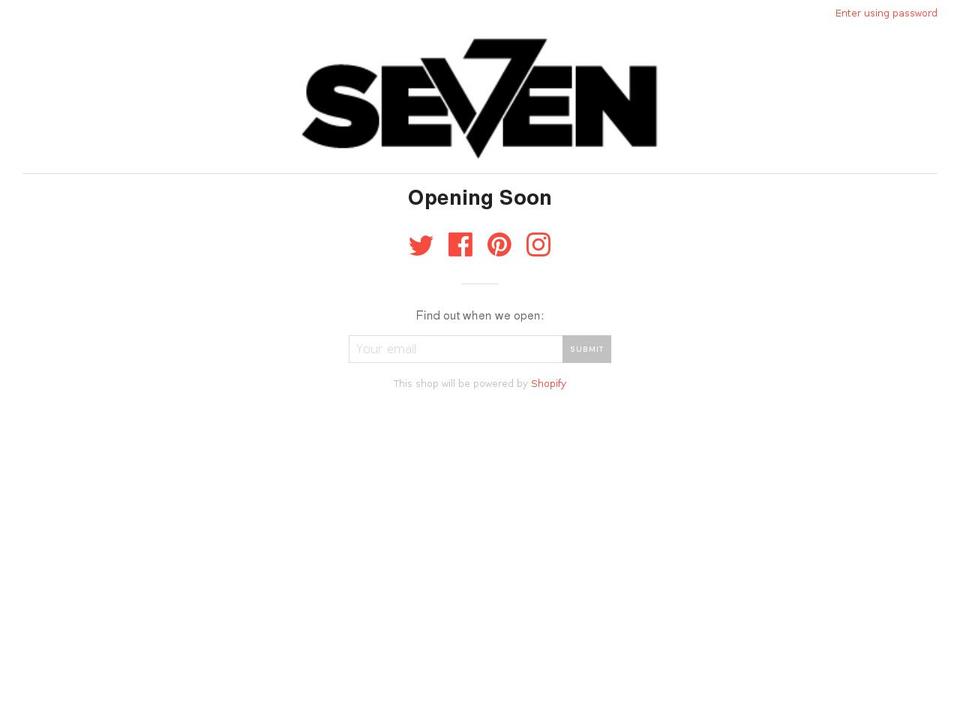 v7clothing.com shopify website screenshot