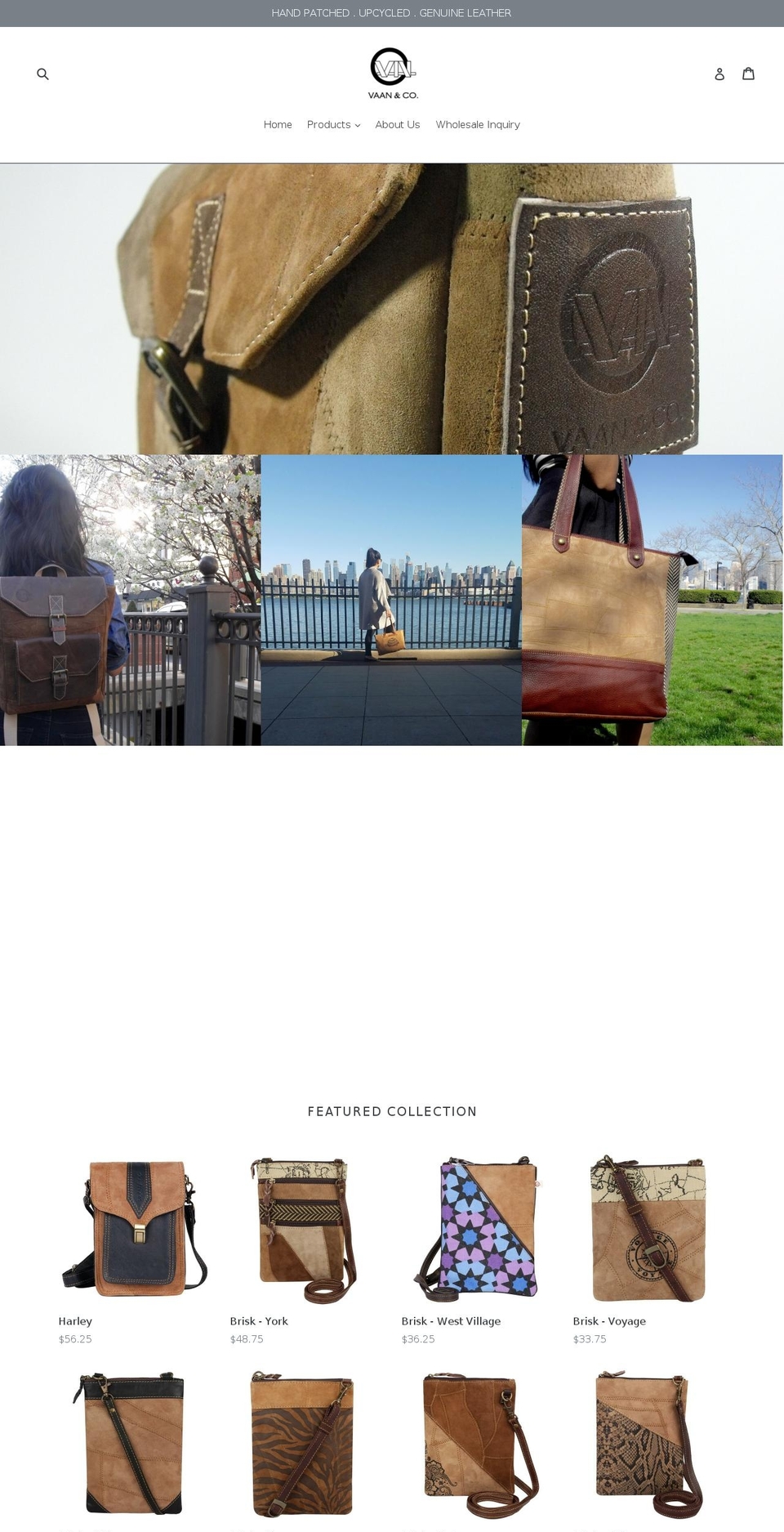 vaanandco.com — Shopify storefront screenshot