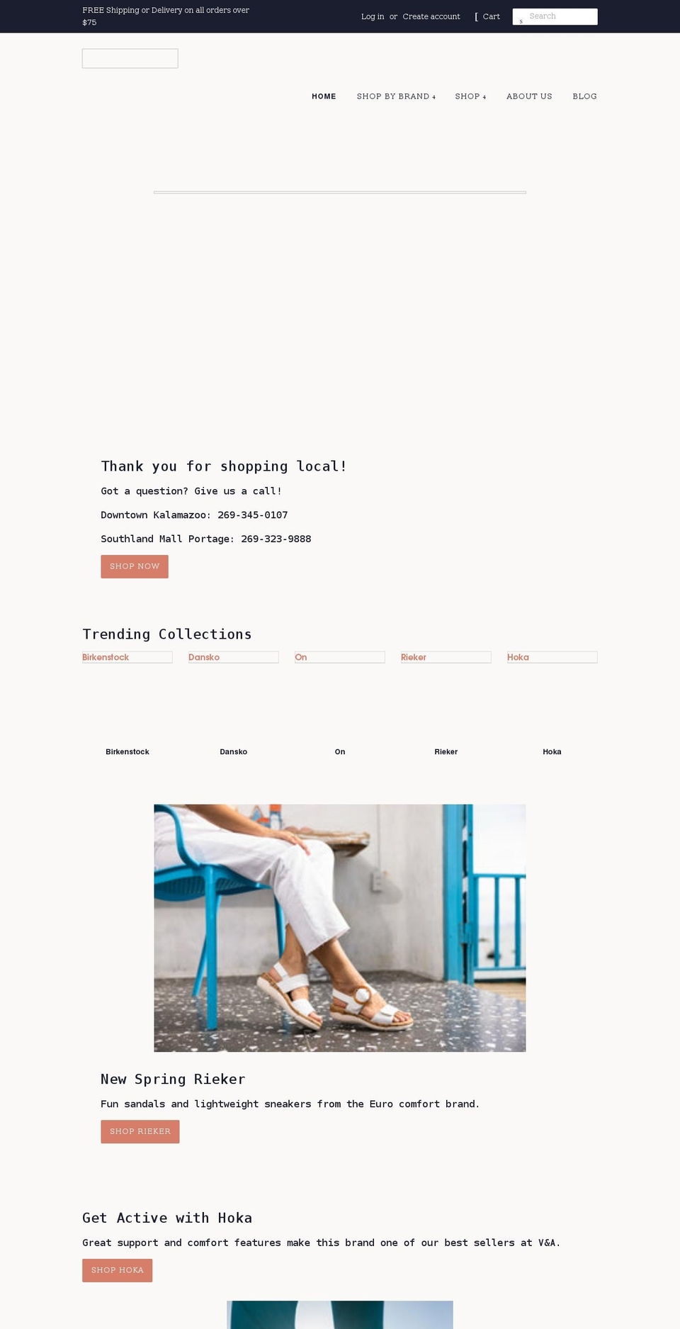 vabootery.com shopify website screenshot