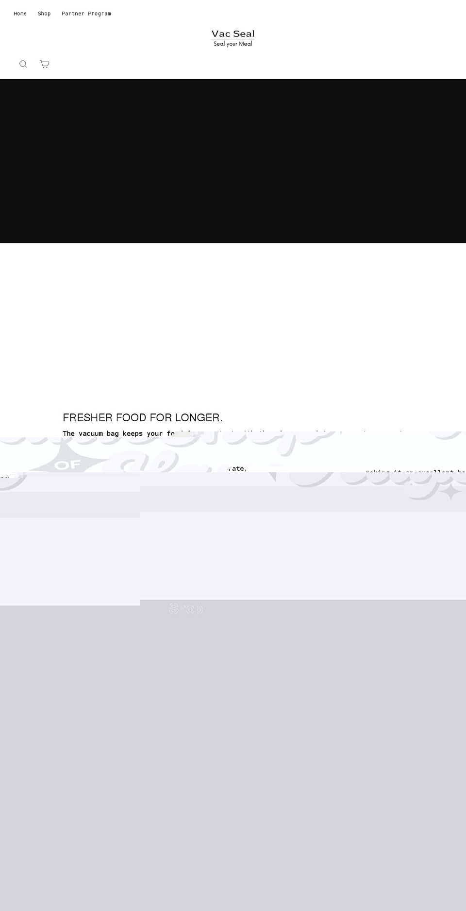 vac-seal.com shopify website screenshot