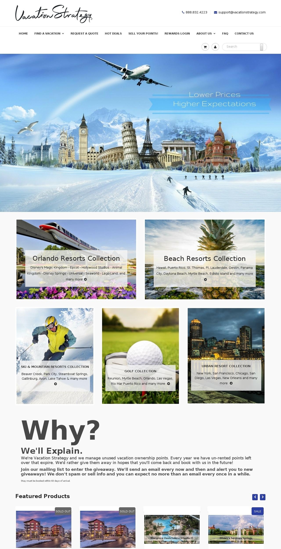 vacationstrategy.us shopify website screenshot