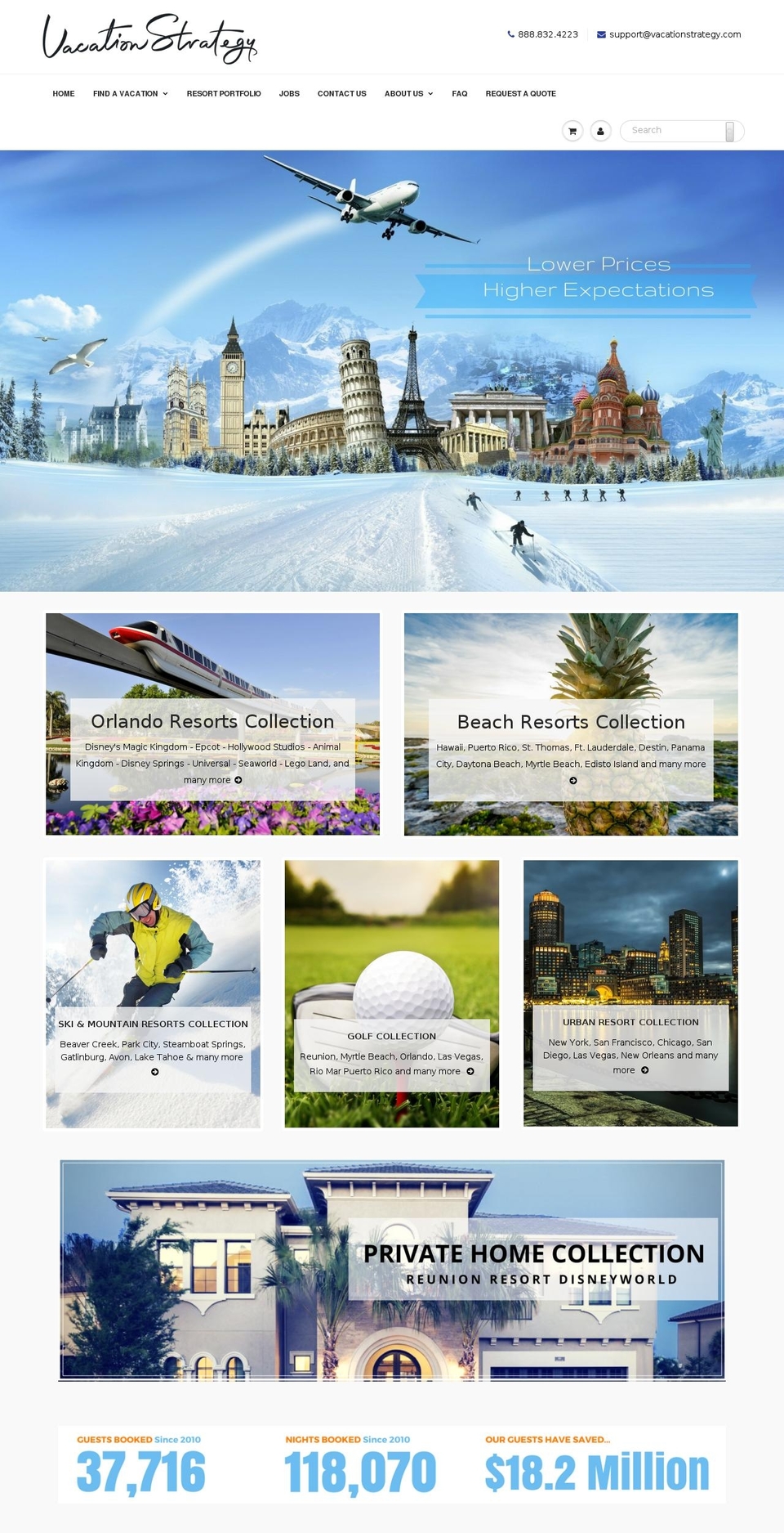 vacationstrategyclub.com shopify website screenshot